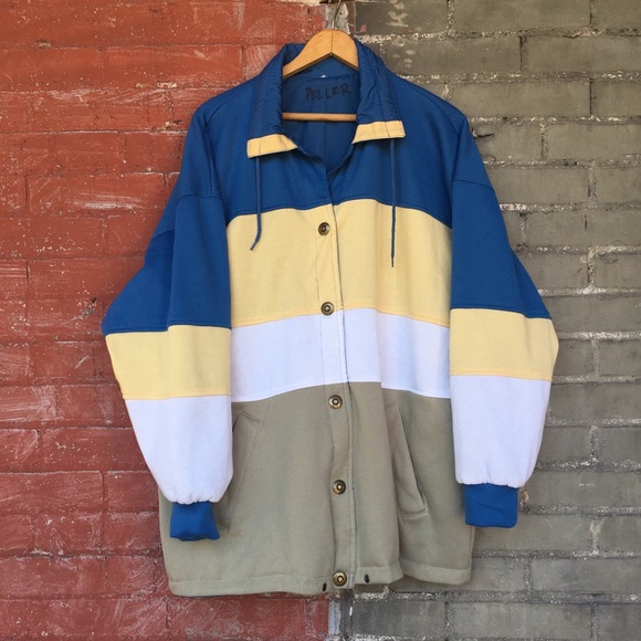 SALE! Reversible dope color block jacket - Picture 1 of 5